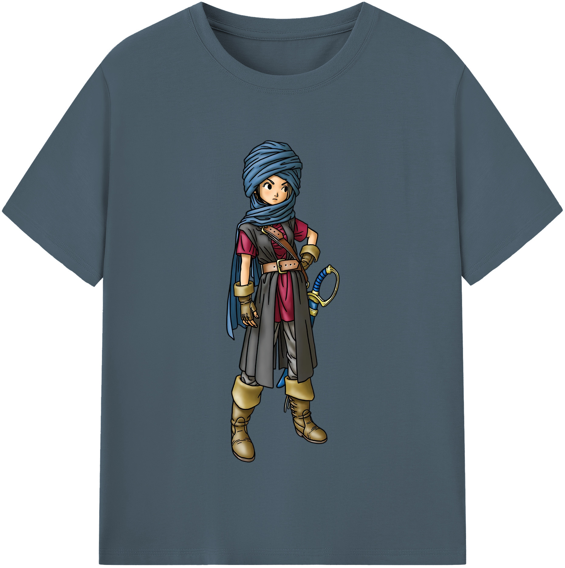 （画像用） ドラゴンクエスト Doragon Kuesuto Dragon Quest 綿100％半袖Tシャツ（フロントプリント）